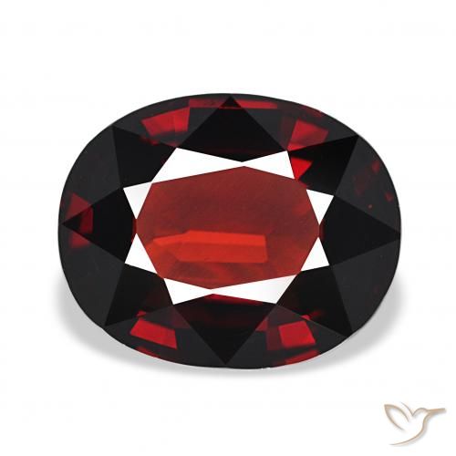 5.55ct Rojo oscuro Granate almandino, Ovalada, VVS-VS
