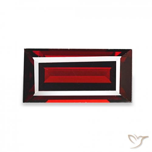 2.06ct Rojo oscuro Granate almandino, Corte Baguette, VVS