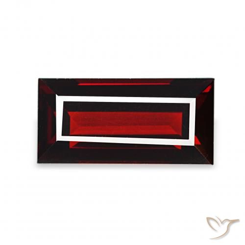 2.05ct Rojo oscuro Granate almandino, Corte Baguette, VVS