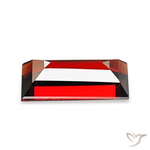 Granate almandino Rojo oscuro natural de 2.01 ct, Corte Baguette, VVS