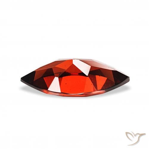 Granate almandino Rojo oscuro natural de 1.86 ct, Marquesa, VVS