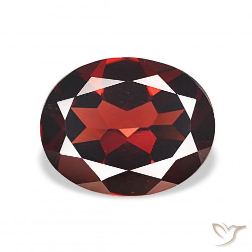 3.73ct Natural Rojo sangre intenso Granate almandino, Ovalada, VVS, Photo A