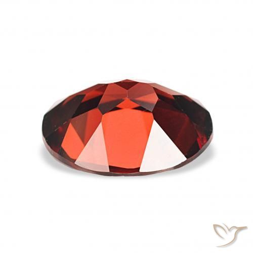 Granate almandino Rojo sangre intenso natural de 3.73 ct, Ovalada, VVS