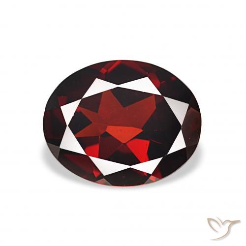 2.66ct Rojo sangre intenso Granate almandino, Ovalada, VVS
