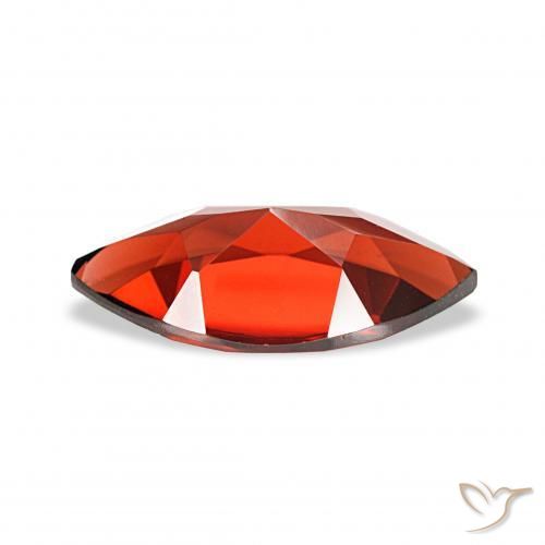 Granate almandino Rojo oscuro natural de 2.06 ct, Marquesa, VVS