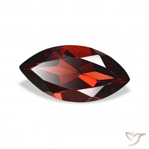 Granate almandino Rojo oscuro natural de 1.89 ct, Marquesa, VVS