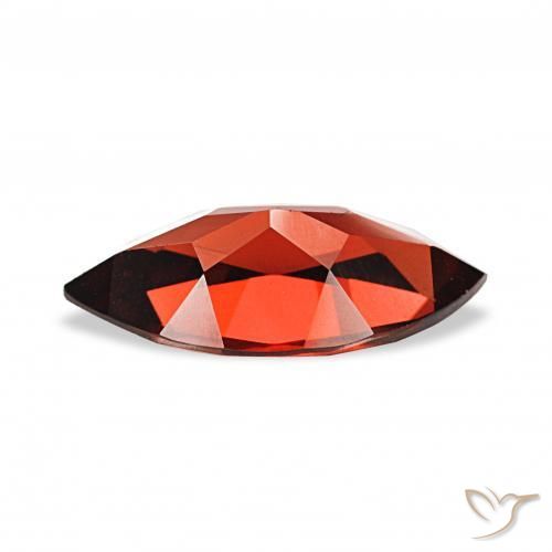 Granate almandino Rojo oscuro natural de 1.83 ct, Marquesa, VVS