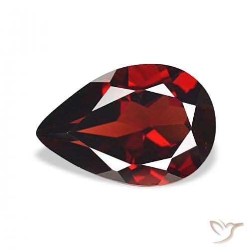 3.31ct Rojo oscuro Granate almandino, En forma de pera, VVS