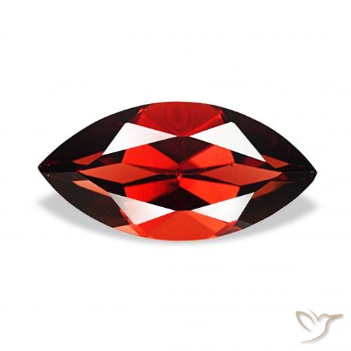 2.14ct Rojo oscuro Granate almandino, Marquesa, VVS-VS