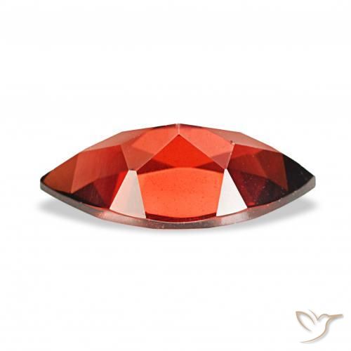 Granate almandino Rojo oscuro natural de 2.14 ct, Marquesa, VVS-VS