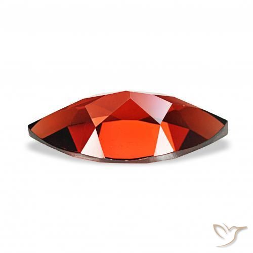 Granate almandino Rojo oscuro natural de 2.09 ct, Marquesa, VVS-VS