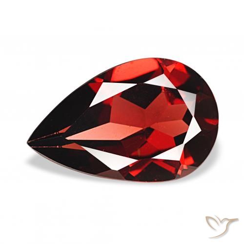 3.10ct Rojo oscuro Granate almandino, En forma de pera, VVS-VS