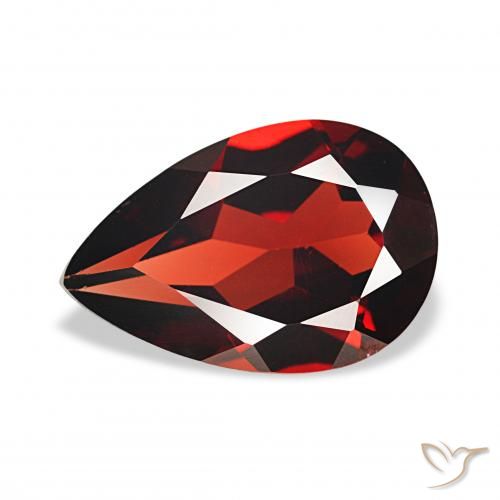 3.20ct Rojo sangre intenso Granate almandino, En forma de pera, VVS-VS