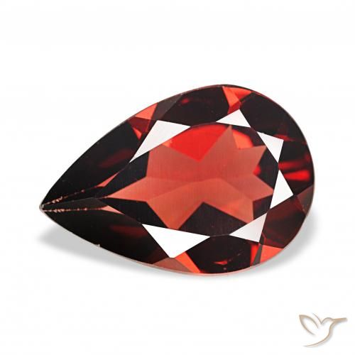 2.93ct Rojo sangre intenso Granate almandino, En forma de pera, VVS-VS