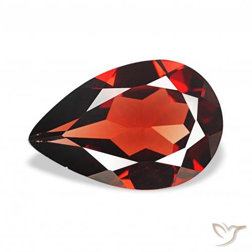 2.57ct Rojo sangre intenso Granate almandino, En forma de pera, VVS-VS