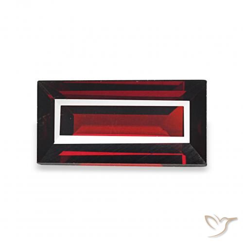 1.69ct Rojo oscuro Granate almandino, Corte Baguette, VVS