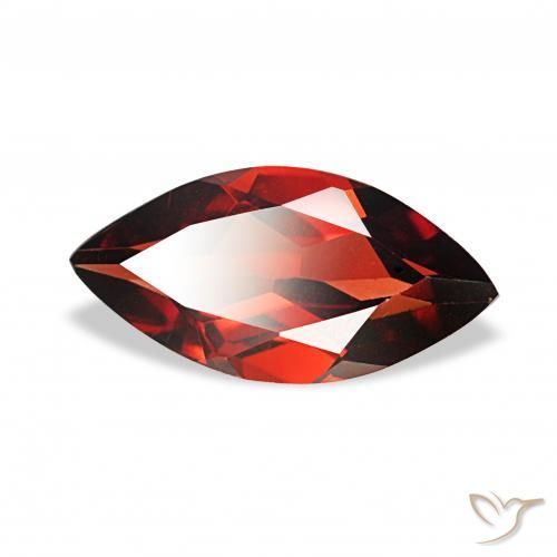 Granate almandino Rojo oscuro natural de 1.86 ct, Marquesa, VVS