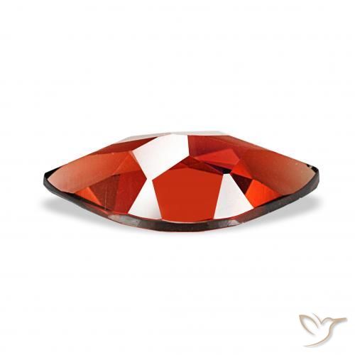 Granate almandino Rojo oscuro natural de 1.86 ct, Marquesa, VVS