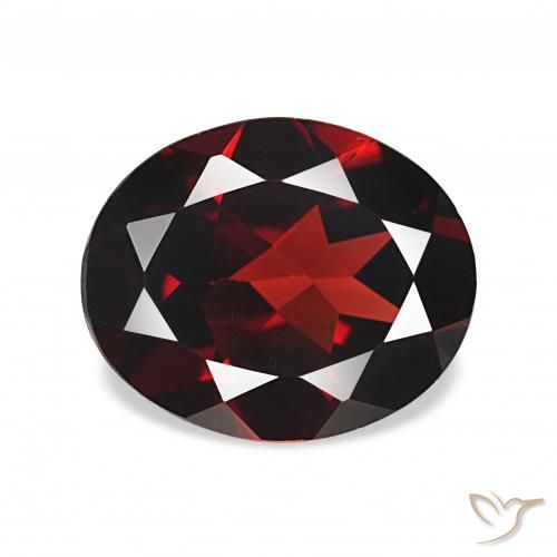 3.59ct Rojo oscuro Granate almandino, Ovalada, VVS