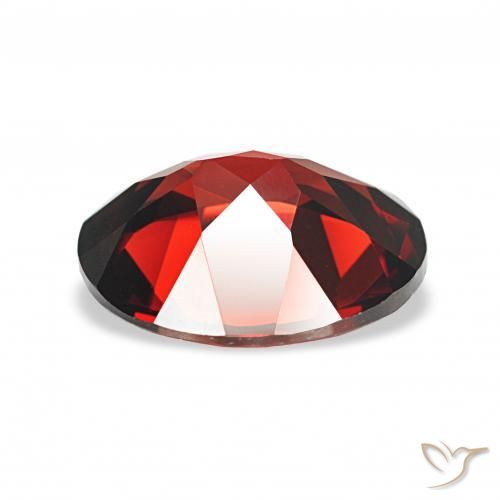 Granate almandino Rojo oscuro natural de 3.59 ct, Ovalada, VVS