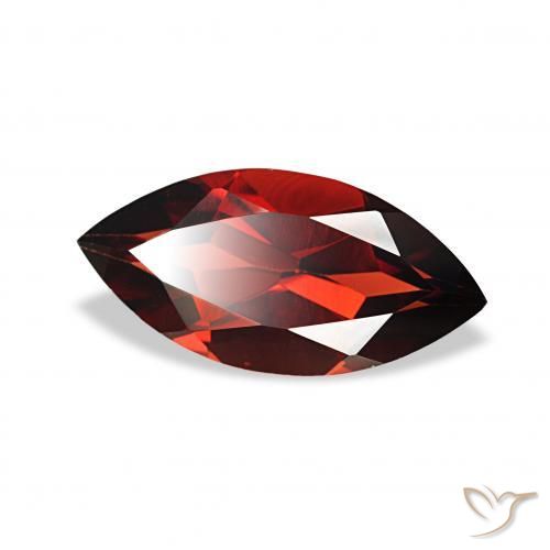 Granate almandino Rojo oscuro natural de 2.00 ct, Marquesa, VVS