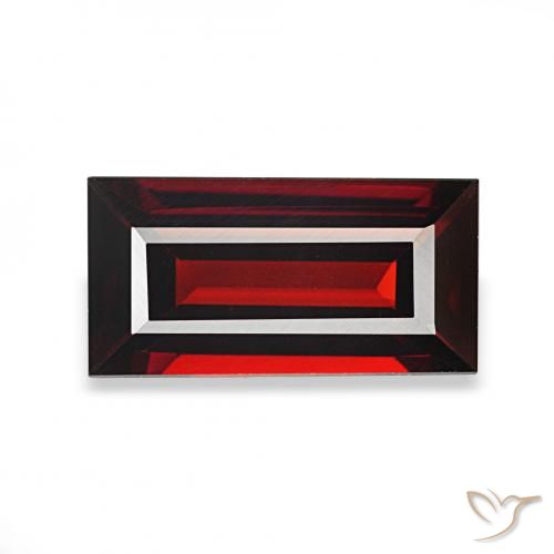 1.78ct Rojo oscuro Granate almandino, Corte Baguette, VVS