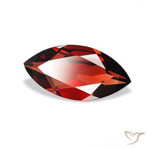 Granate almandino Rojo oscuro natural de 1.79 ct, Marquesa, VVS