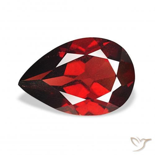 3.25ct Rojo sangre intenso Granate almandino, En forma de pera, VS