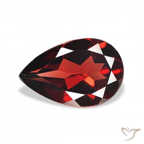 3.22ct Rojo oscuro Granate almandino, En forma de pera, VS