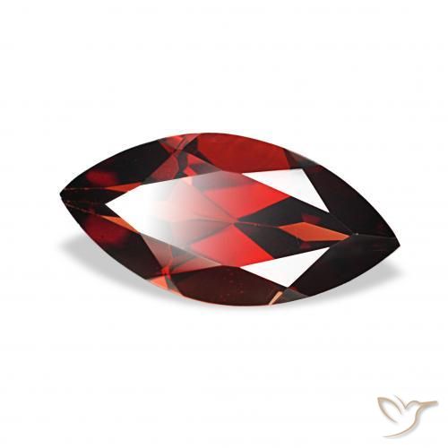 Granate almandino Rojo oscuro natural de 1.96 ct, Marquesa, VVS