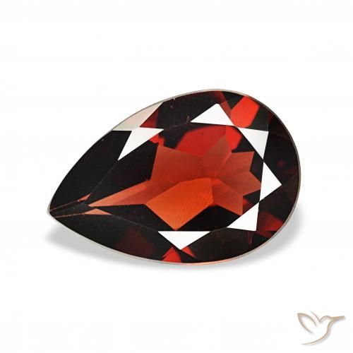2.92ct Rojo oscuro Granate almandino, En forma de pera, VVS