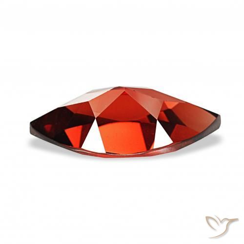 Granate almandino Rojo sangre intenso natural de 2.08 ct, Marquesa, VVS