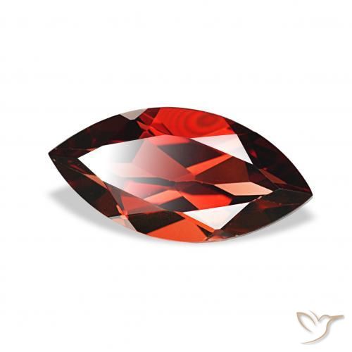 Granate almandino Rojo sangre intenso natural de 2.17 ct, Marquesa, VVS