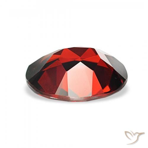 Granate almandino Rojo oscuro natural de 3.00 ct, Ovalada, VVS