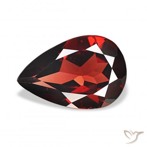 3.11ct Rojo oscuro Granate almandino, En forma de pera, VVS