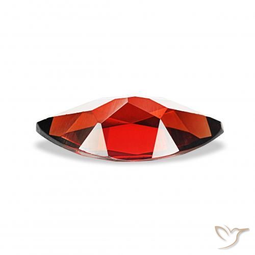 Granate almandino Rojo oscuro natural de 1.80 ct, Marquesa, VVS