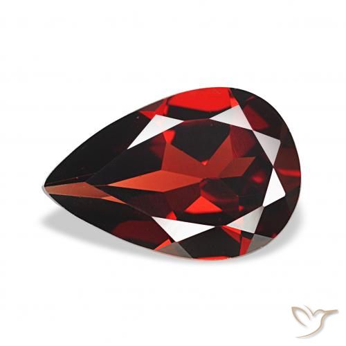 2.97ct Rojo sangre intenso Granate almandino, En forma de pera, VVS