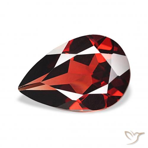 3.02ct Rojo oscuro Granate almandino, En forma de pera, VVS