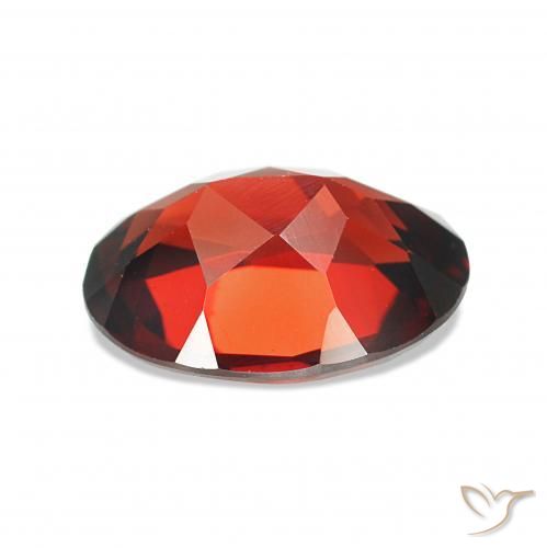Granate almandino Rojo oscuro natural de 2.00 ct, Ovalada, VVS