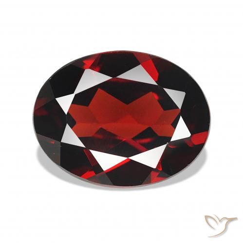 2.15ct Rojo oscuro Granate almandino, Ovalada, VVS