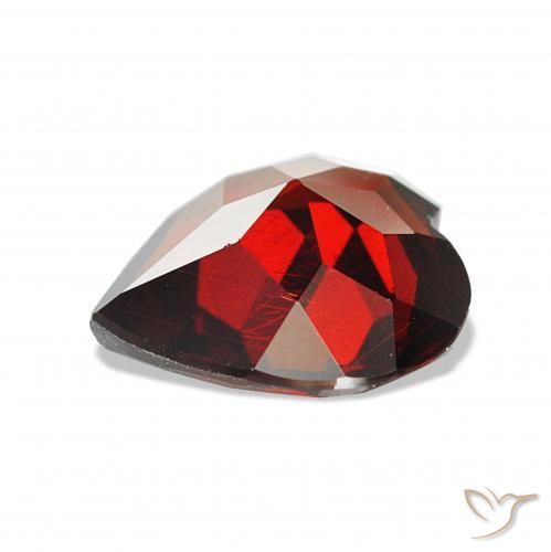 Granate almandino Rojo oscuro natural de 1.49 ct, Corazón, VS