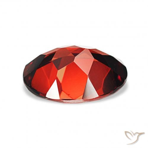 Granate almandino Rojo oscuro natural de 2.02 ct, Ovalada, VVS