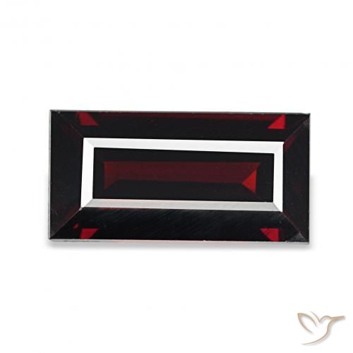 1.78ct Rojo oscuro Granate almandino, Corte Baguette, VVS