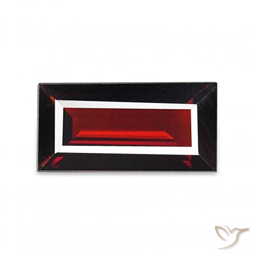 1.53ct Rojo oscuro Granate almandino, Corte Baguette, VVS