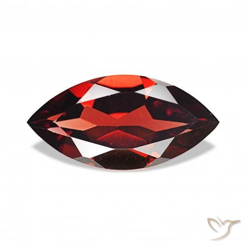 Granate almandino Rojo oscuro natural de 1.81 ct, Marquesa, VVS