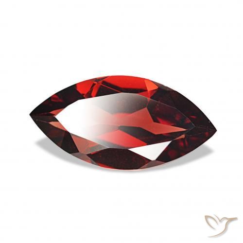 Granate almandino Rojo oscuro natural de 1.81 ct, Marquesa, VVS