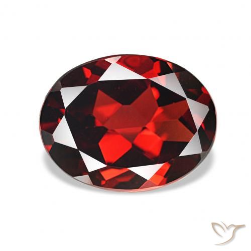 2.20ct Rojo sangre intenso Granate almandino, Ovalada, VVS