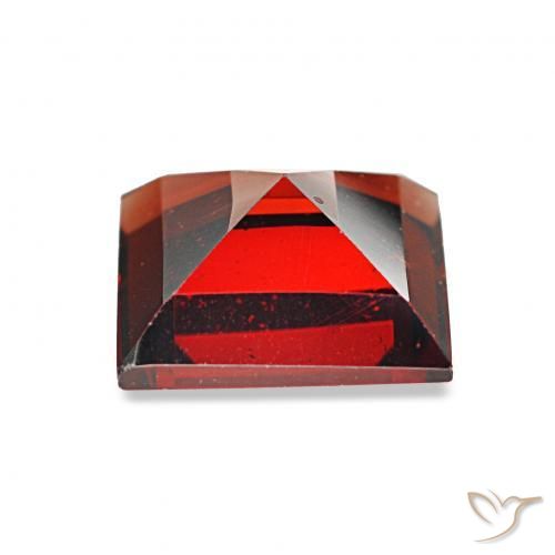 Granate almandino Rojo grosella natural de 2.03 ct, Cuadrado, VVS-VS