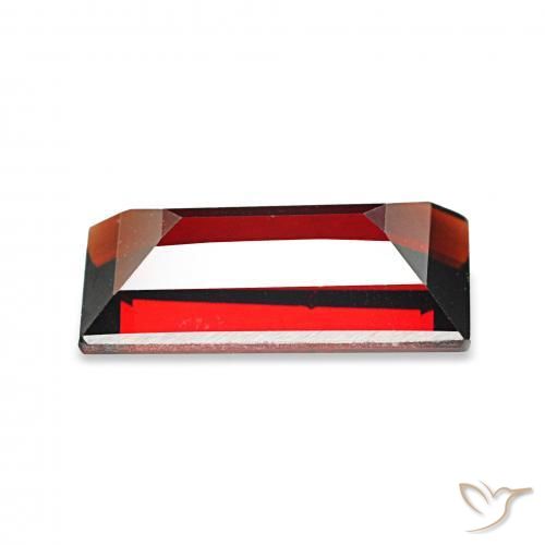 Granate almandino Rojo oscuro natural de 2.05 ct, Corte Baguette, VVS-VS