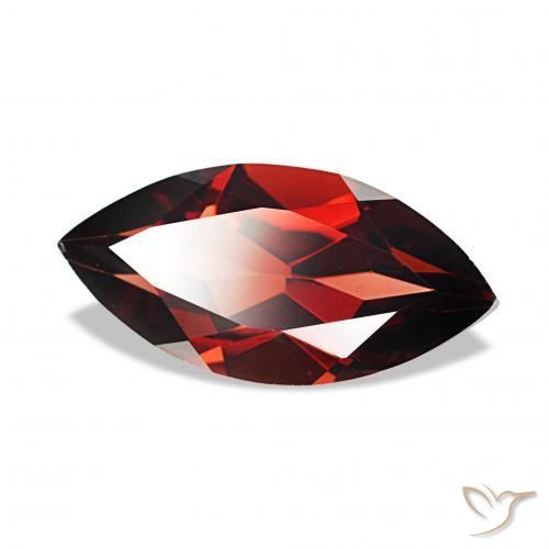 Granate almandino Rojo oscuro natural de 1.99 ct, Marquesa, VVS